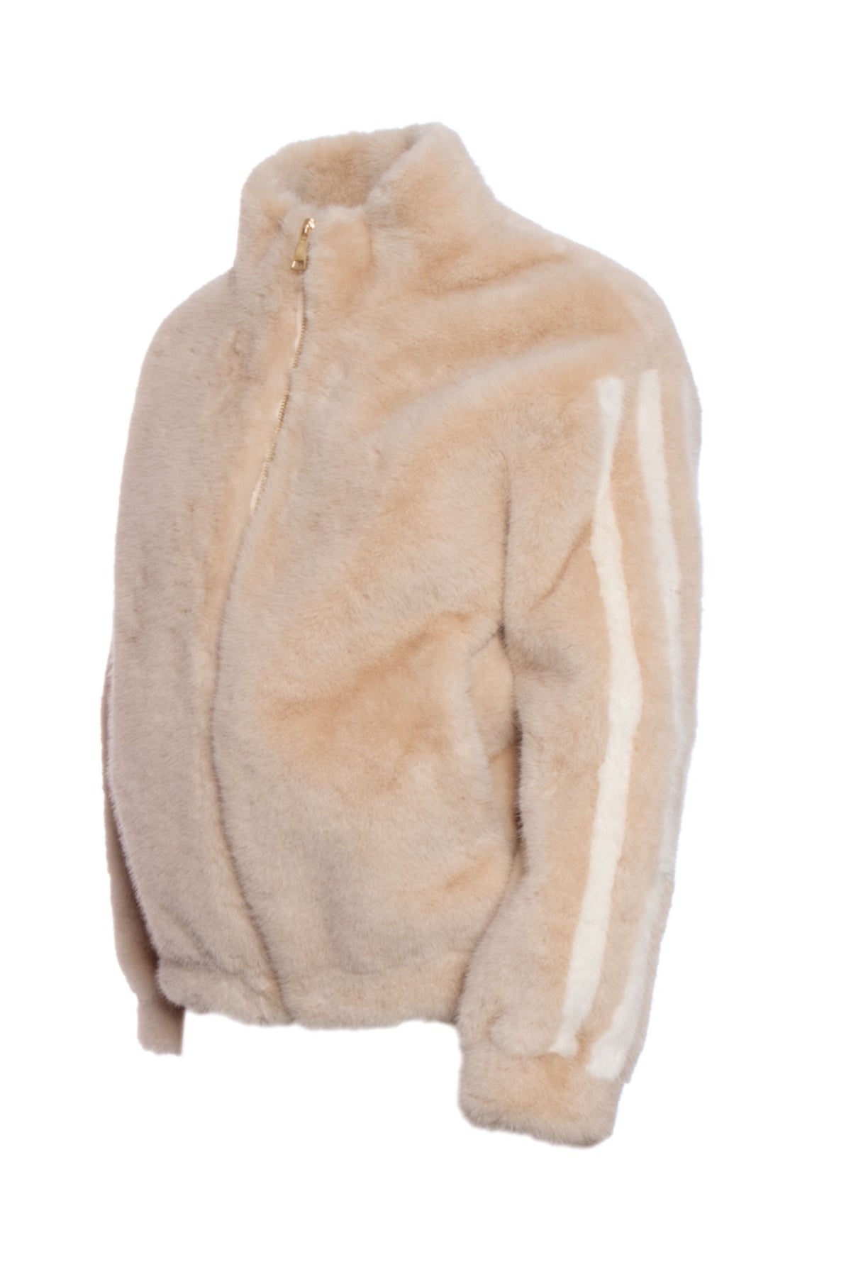 Regina Bomber Eco Pelliccia Beige Donna - 1