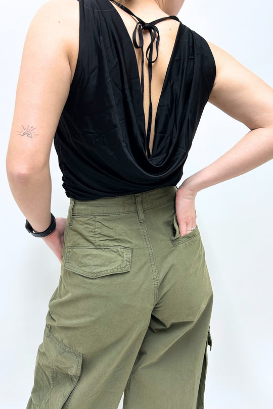 Aniye By Top Drappeggio Nero Donna