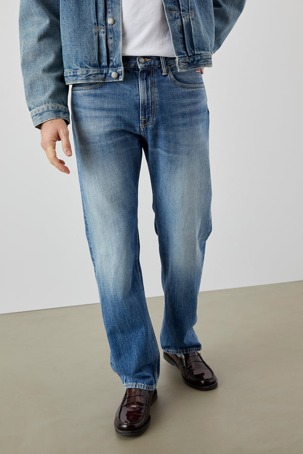 Roy Roger's Cult Wide Denim Blu Uomo - 4