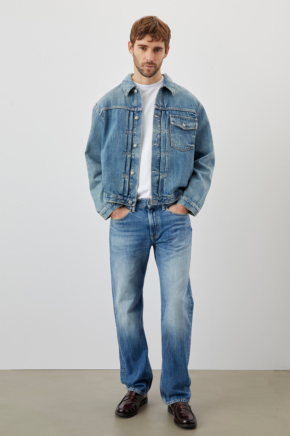 Roy Roger's Cult Wide Denim Blu Uomo - 1