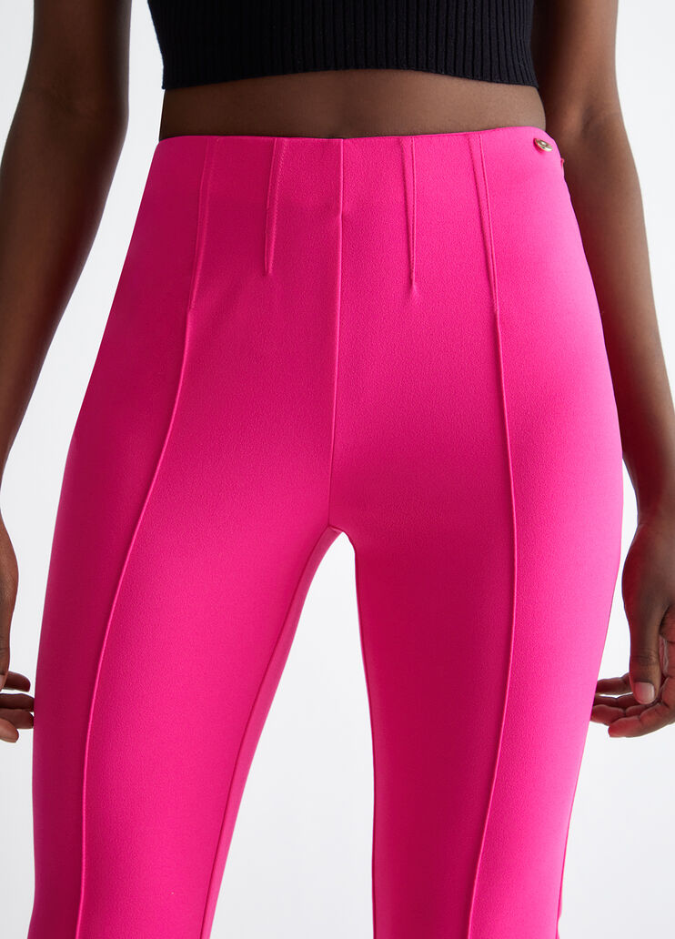 Liu Jo Pantalone Zampa Vita Alta Rosa Donna - 2