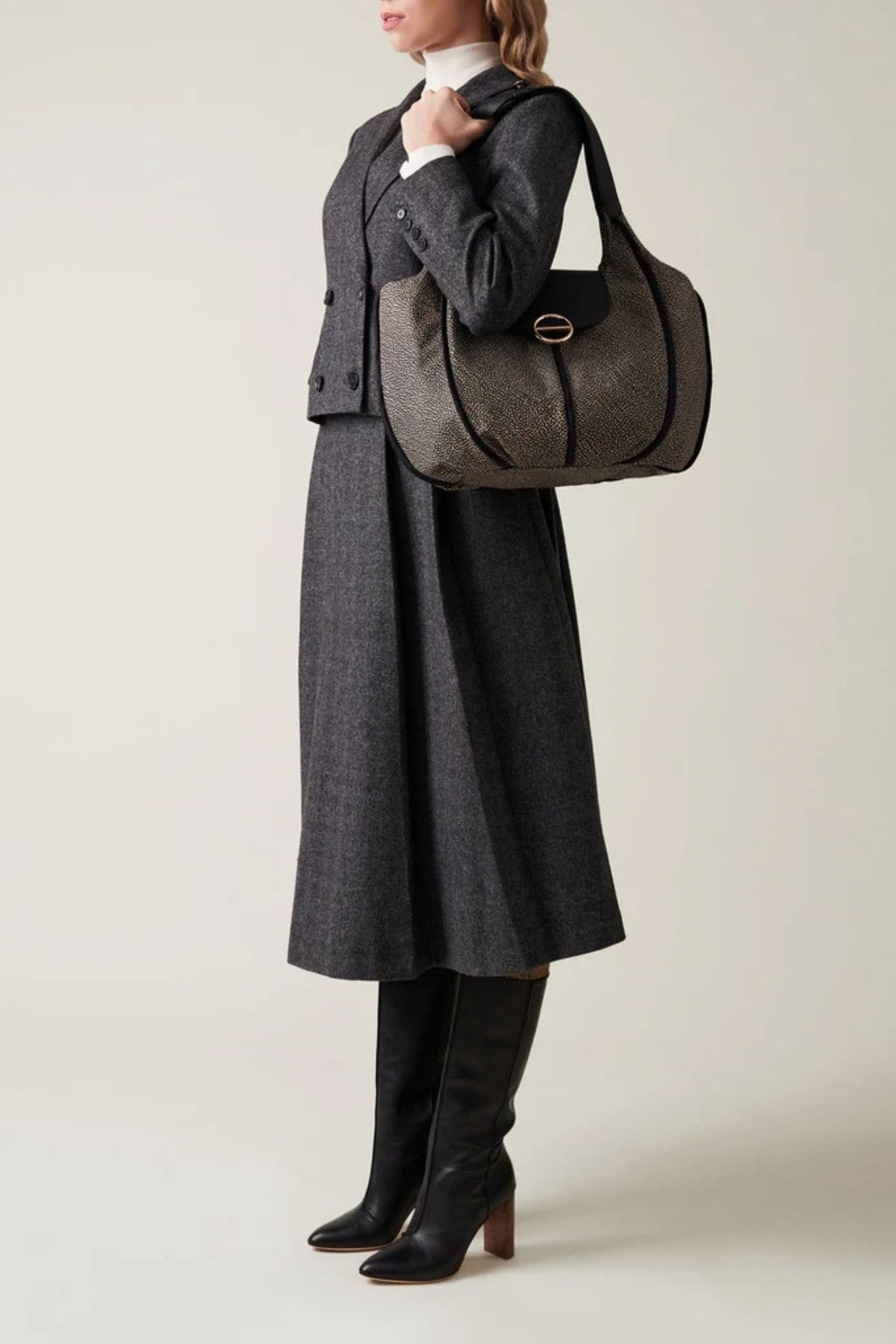 Borbonese Borsa Shopping Naturale Donna - 1