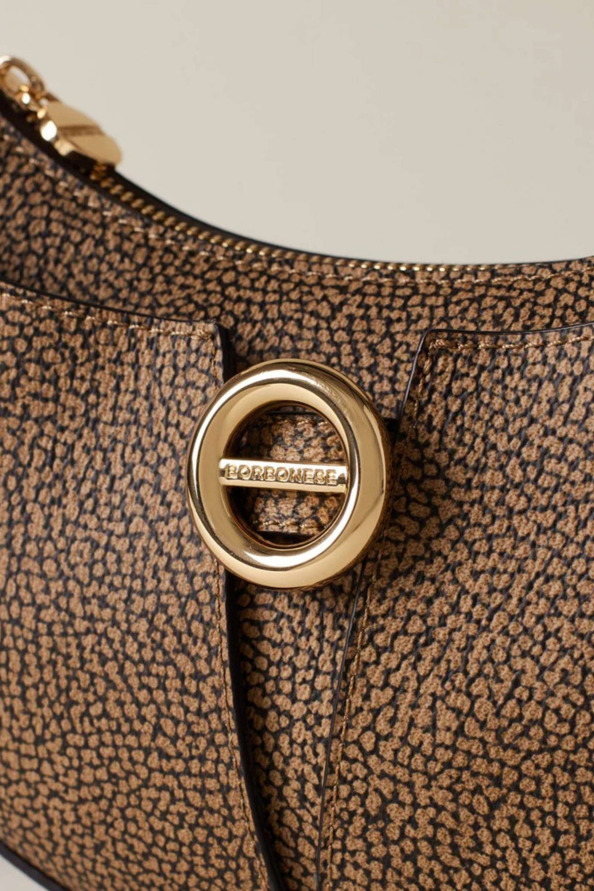 Borbonese Borsa Cross Over Naturale Donna - 4