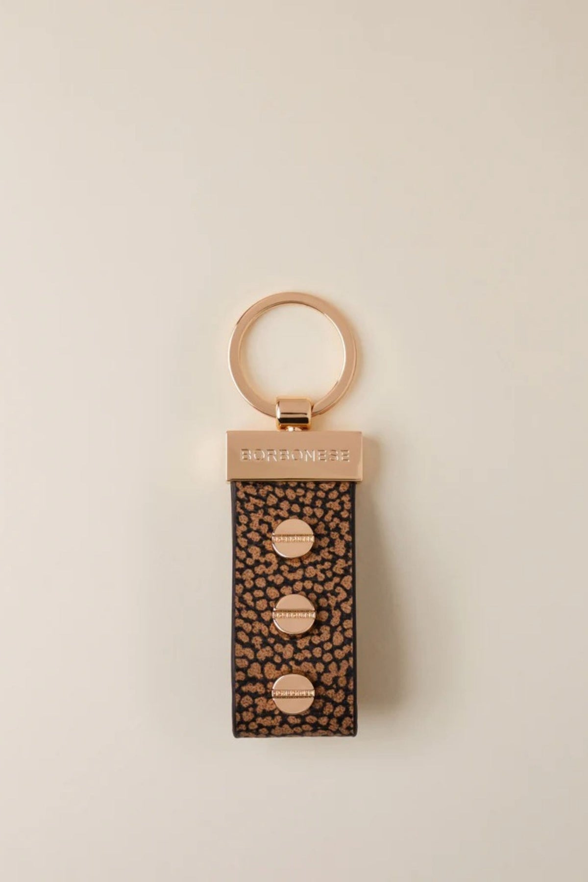 Borbonese Portachiavi Con Rivetti Naturale Donna - 1