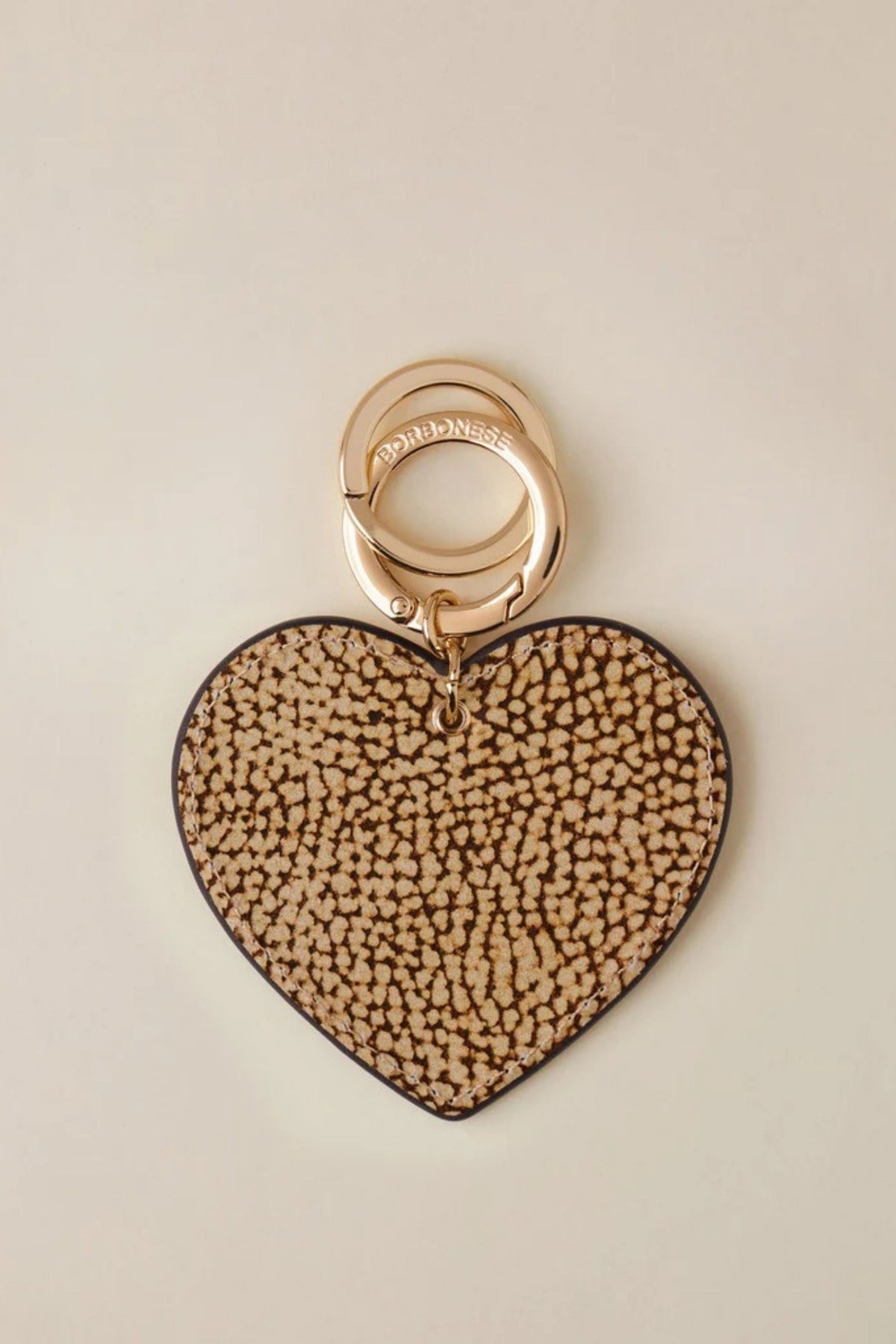 Borbonese Portachiavi Cuore Naturale Donna - 2