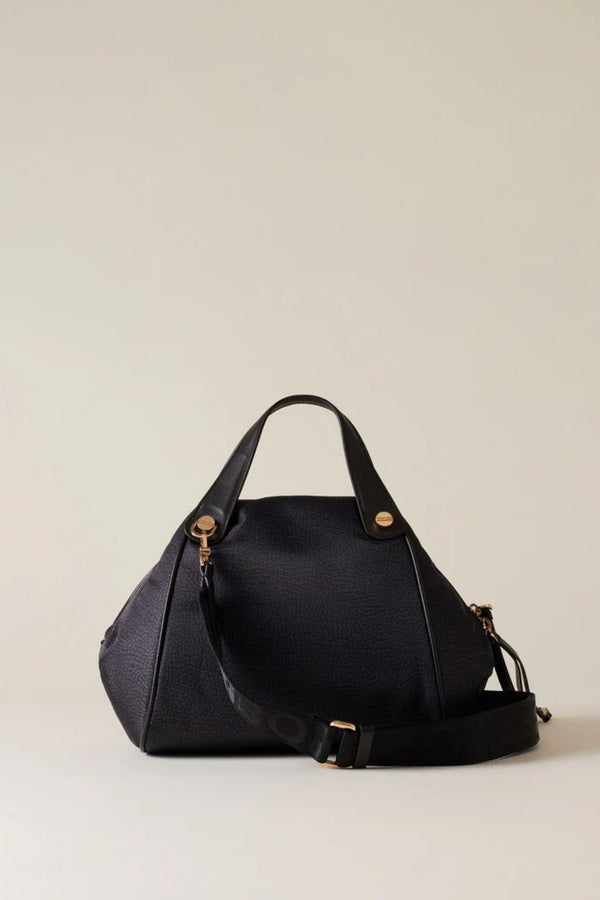 Borbonese Borsa Bauletto Nero Donna - 2