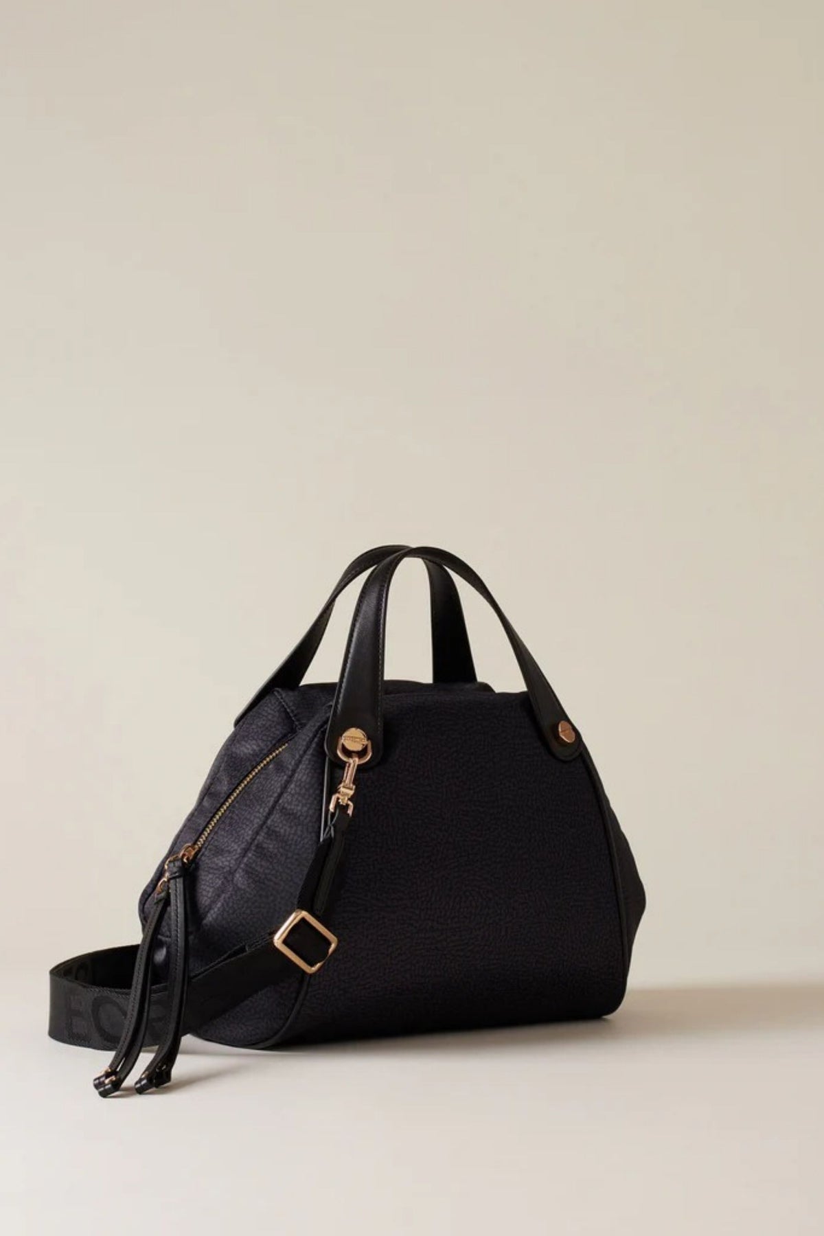 Borbonese Borsa Bauletto Nero Donna - 3