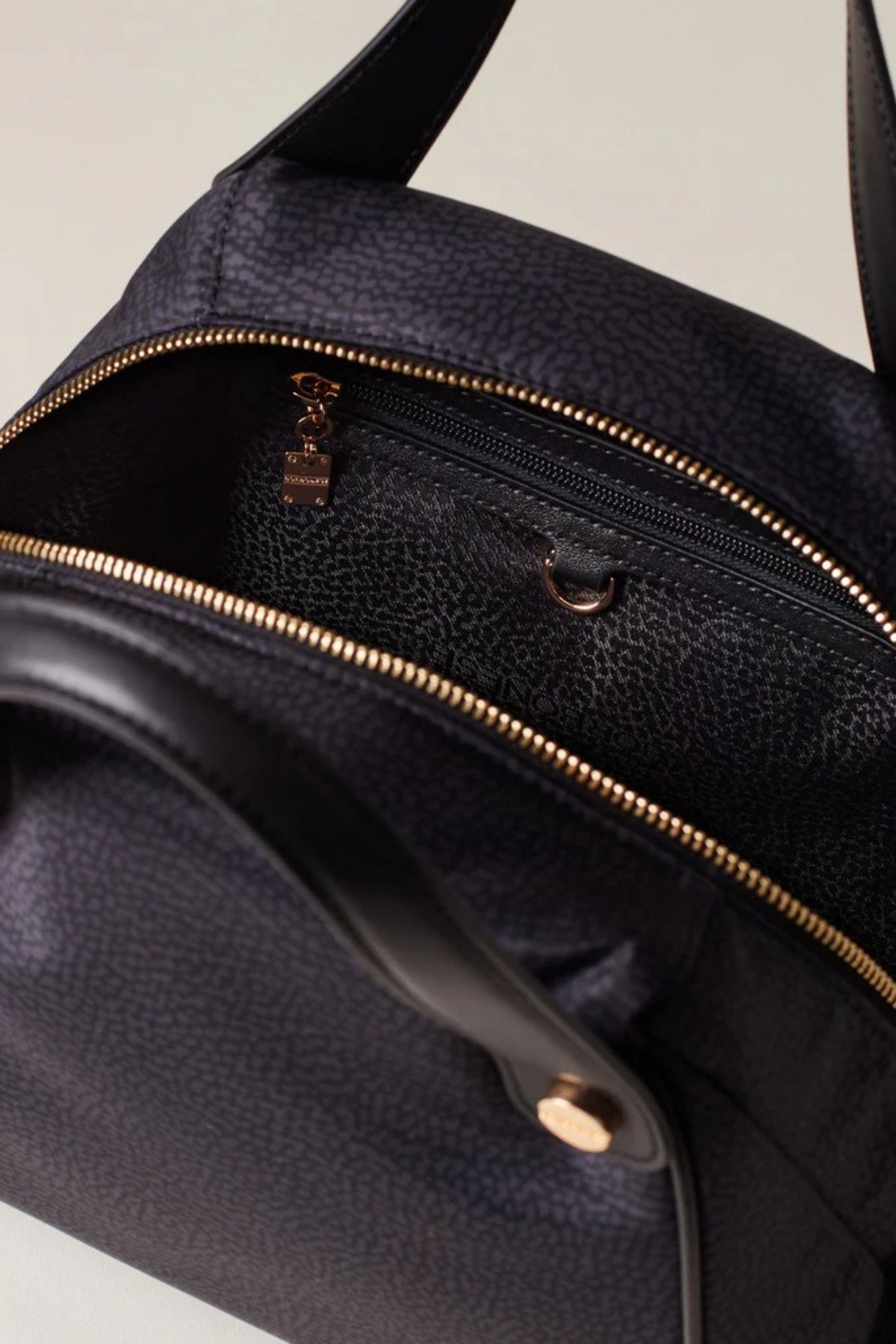 Borbonese Borsa Bauletto Nero Donna - 4