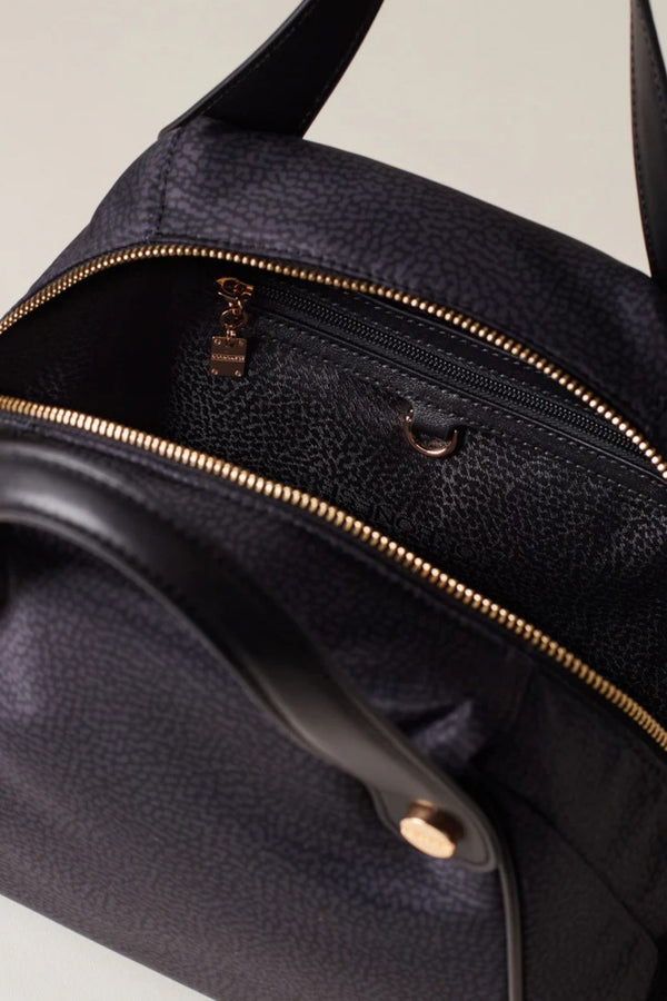 Borbonese Borsa Bauletto Nero Donna - 4