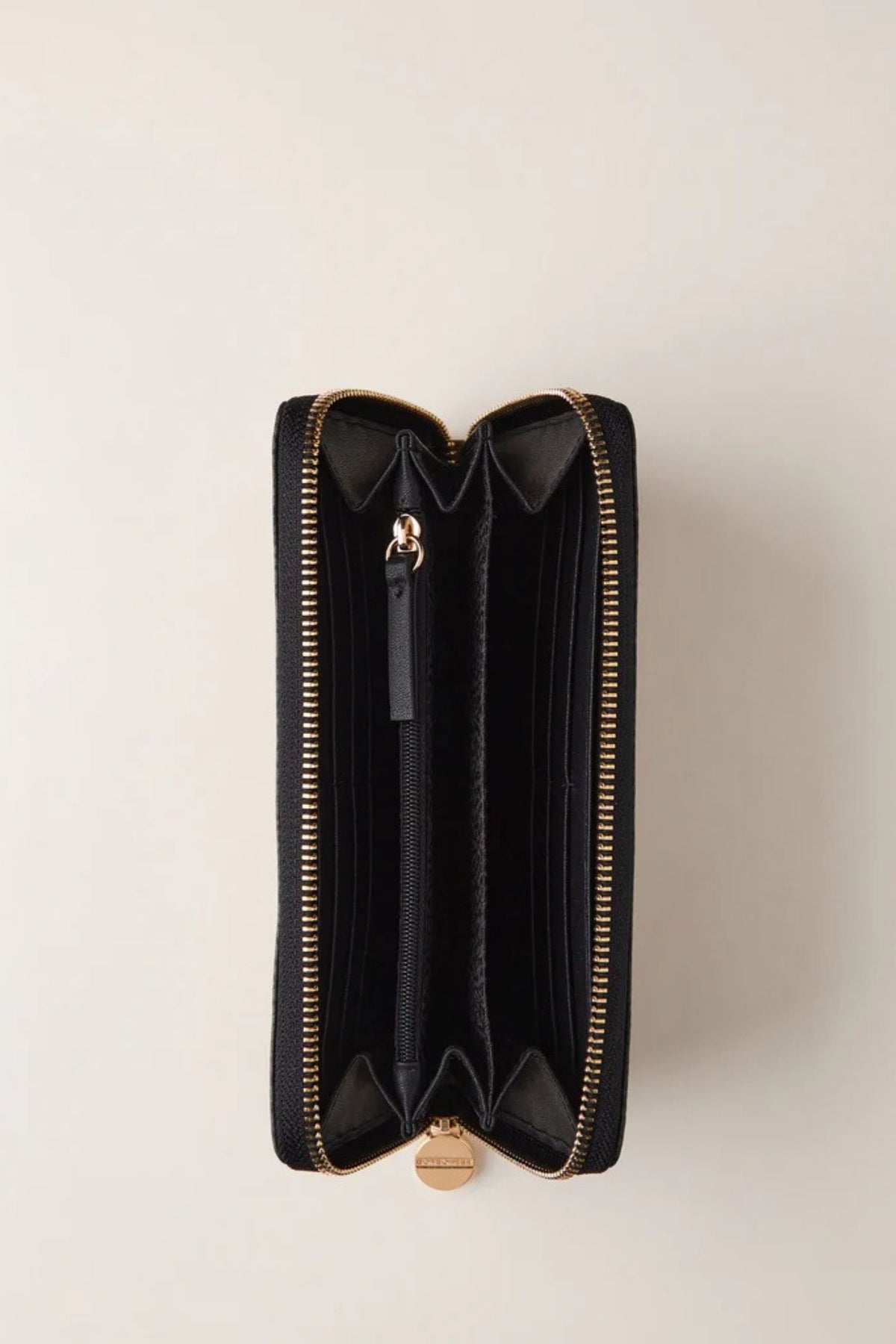 Borbonese Portafoglio Large Zip Nero Donna - 2