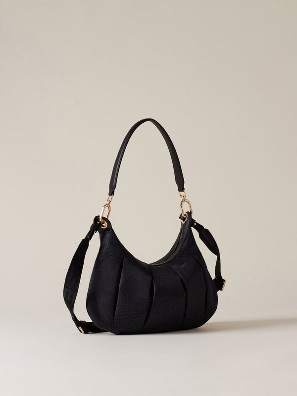 Borbonese Borsa Hobo Nero Donna - 2