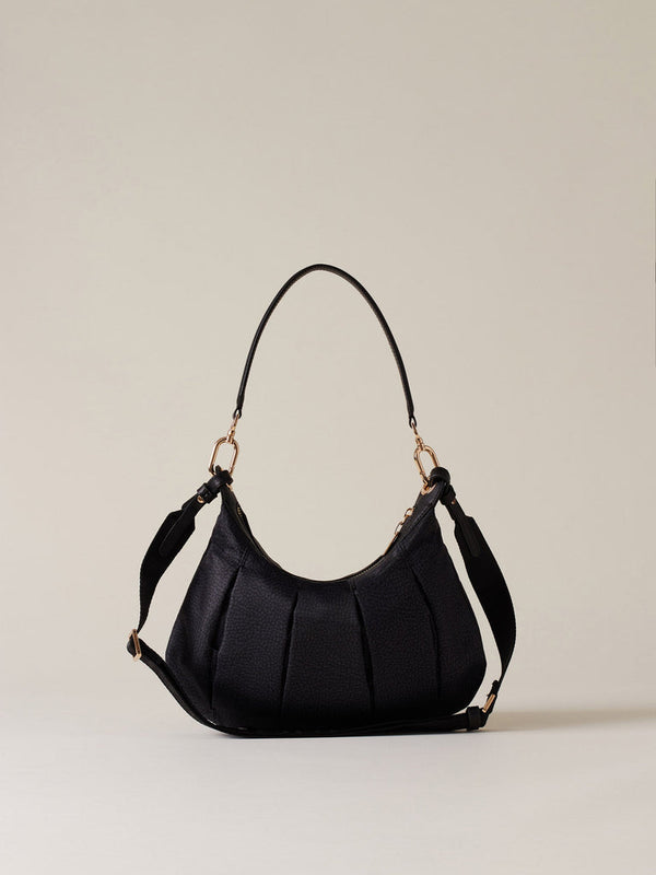 Borbonese Borsa Hobo Nero Donna - 3