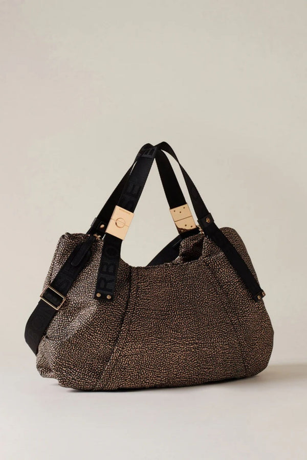 Borbonese Borsa Bauletto Medio Naturale Donna - 2