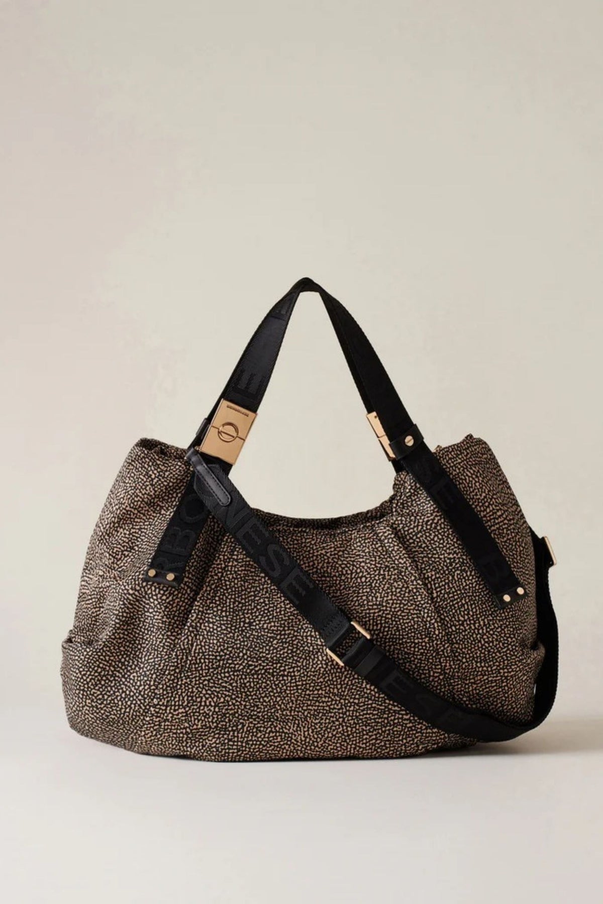 Borbonese Borsa Bauletto Medio Naturale Donna - 3