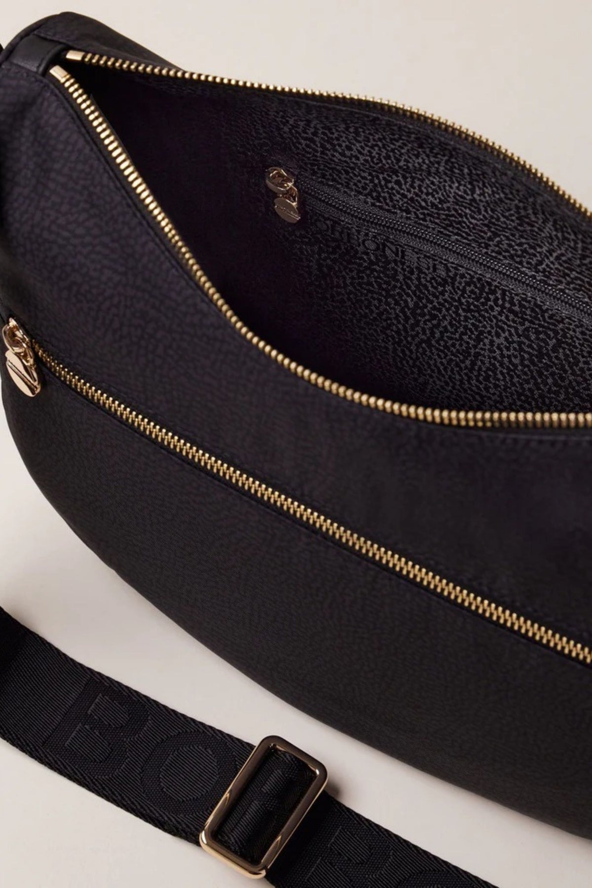 Borbonese Luna Bag Small Nero Donna - 4