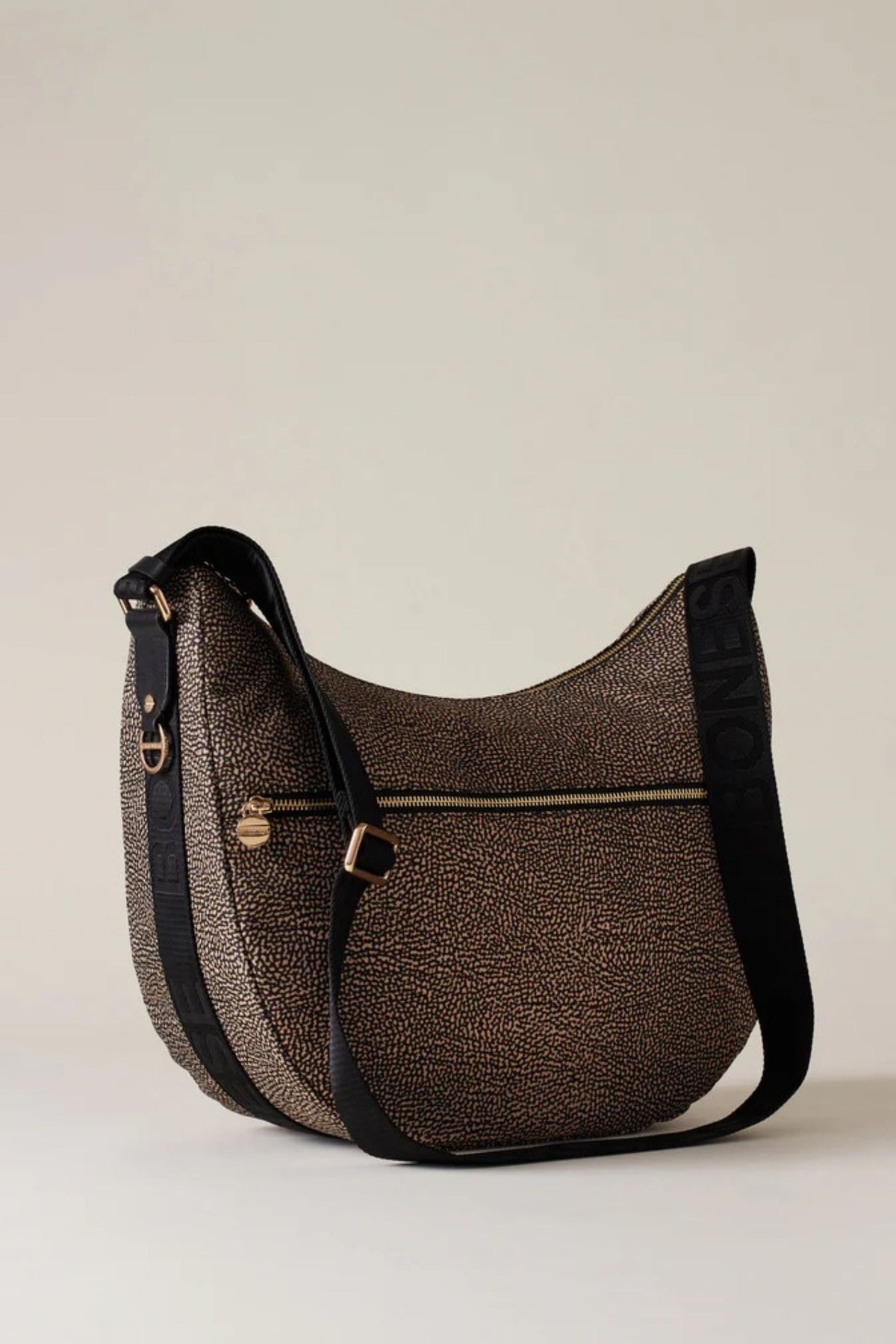 Borbonese Luna Bag Medium Naturale Donna - 3