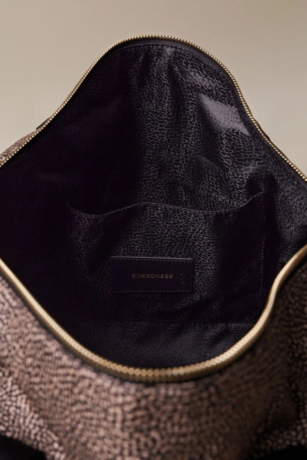 Borbonese Borsone Medio Naturale Donna - 4