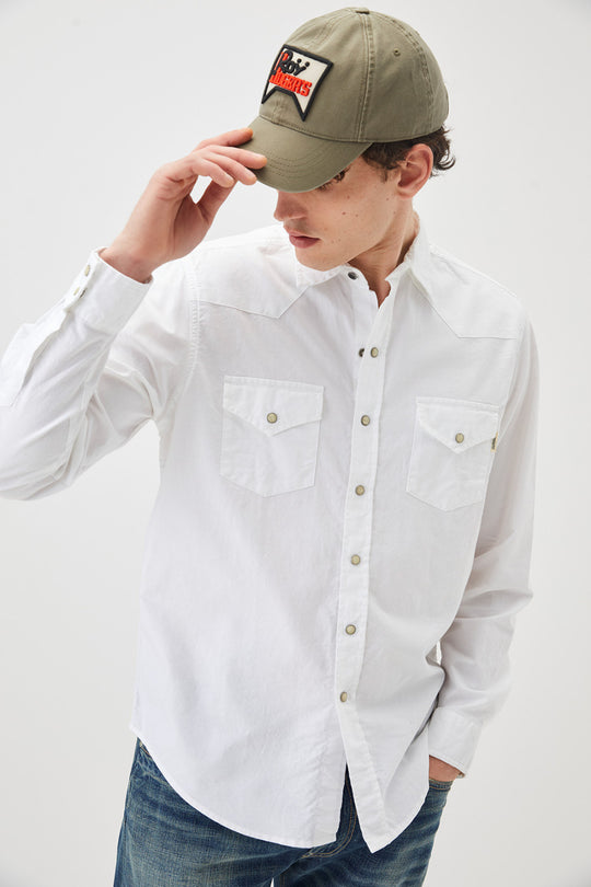 Roy Roger's Shirt Martin Bleach Blu Uomo