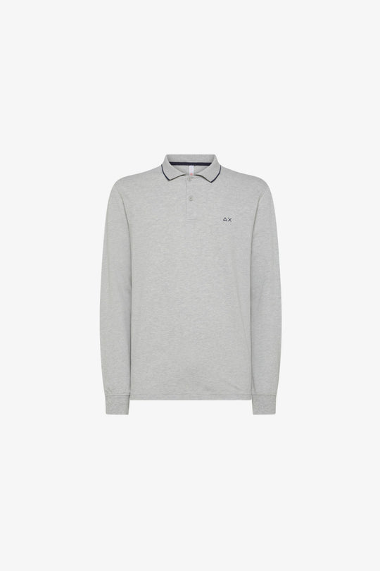 Sun 68 Polo Small Stripes M/l Grigio Uomo