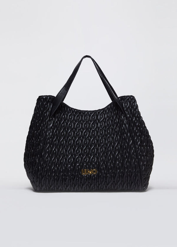 Liu Jo Sacca Tote L Goffrata Nero Donna - 1