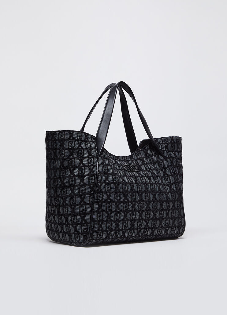 Liu Jo Borsa Tote L Goffrata Nero Donna - 3