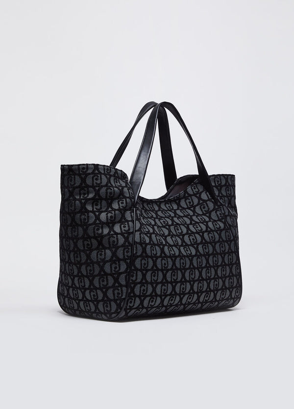 Liu Jo Borsa Tote L Goffrata Nero Donna - 4