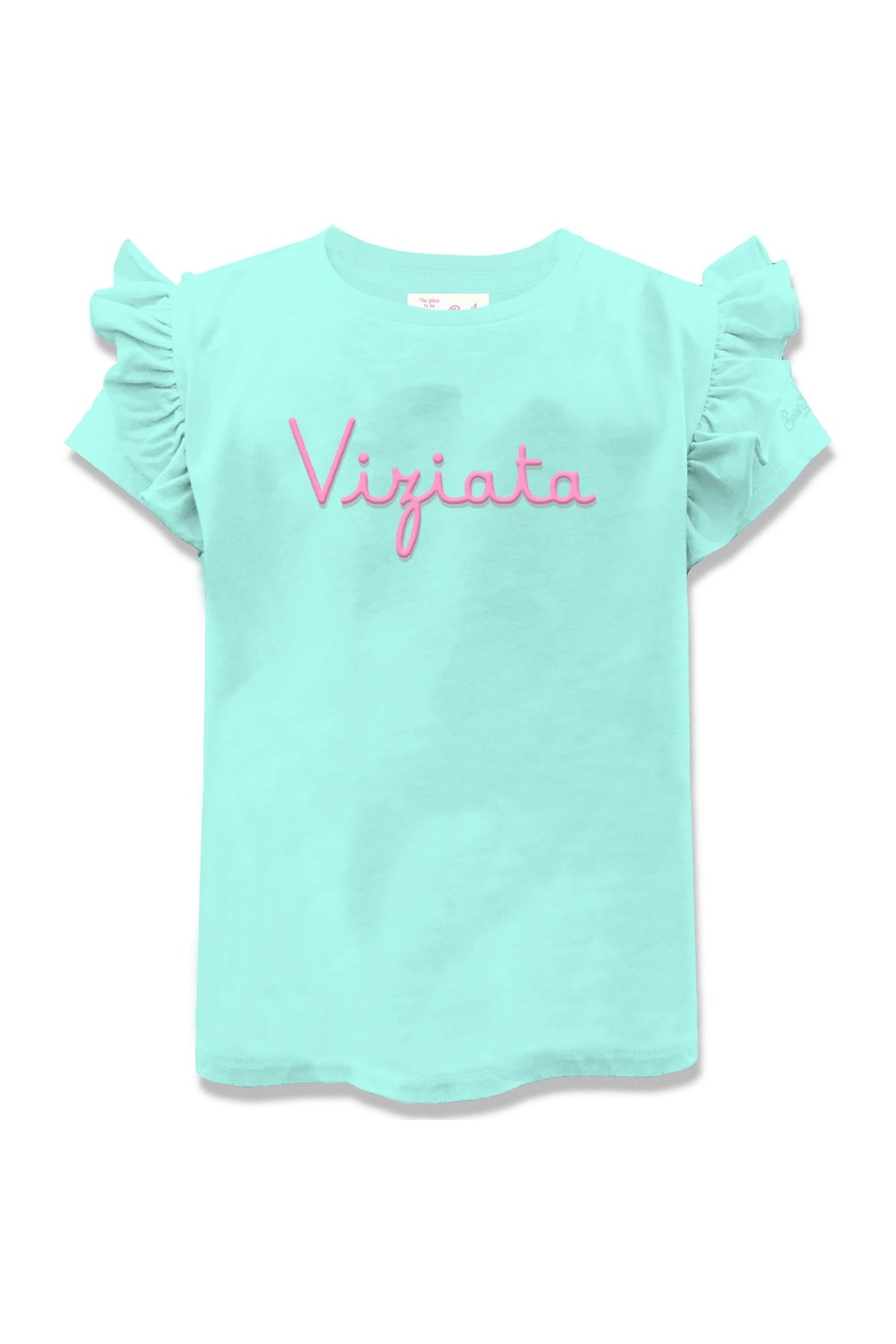 Mc2 Saint Barth Cotton T-shirtwith Flounce Bambina - 1