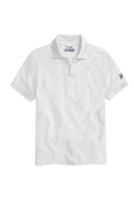 Mc2 Saint Barth Polo Bianco Uomo