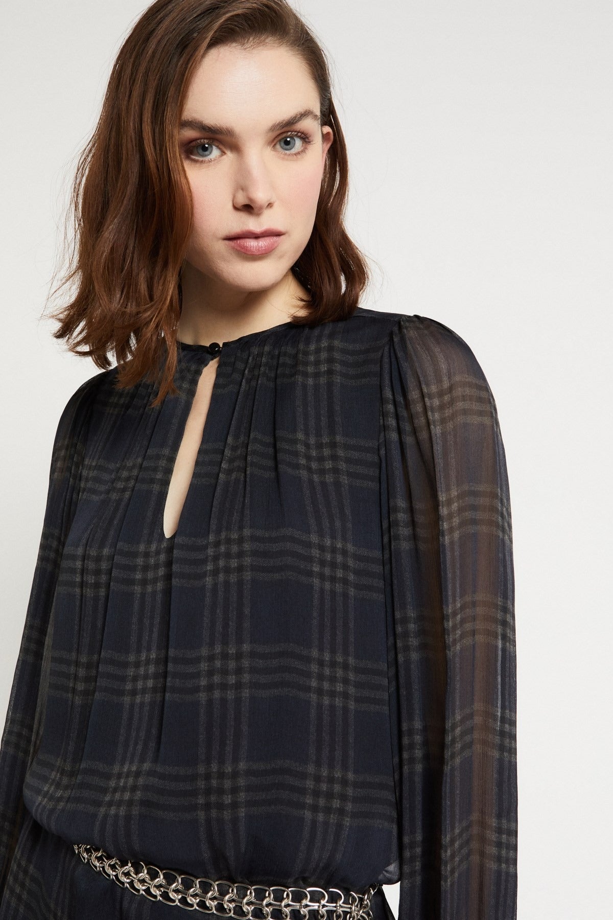 Ottod'ame Abito Organza Plissettato Naturale Donna - 3