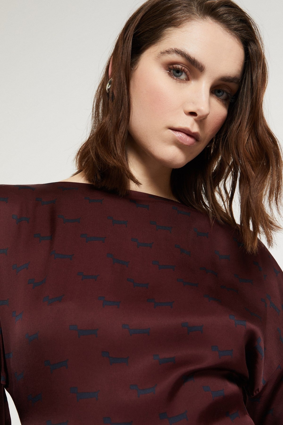 Ottod'ame Abito Lungo Stampa Bassotto Donna - 2