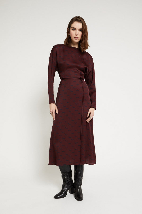 Ottod'ame Abito Lungo Stampa Bassotto Donna - 1