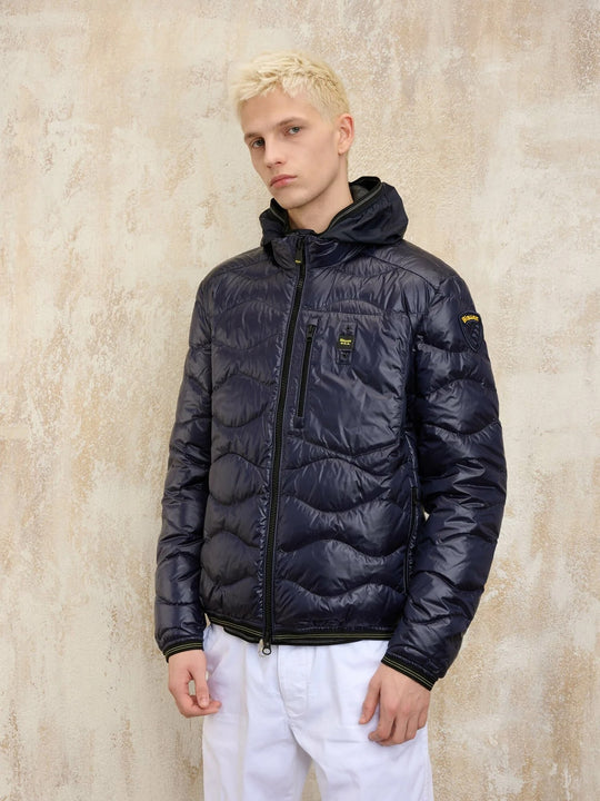 Blauer Piumino Collo In Piedi Blu Uomo