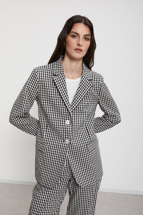 Ottod'ame Blazer Due Bottoni Nero Donna - 2