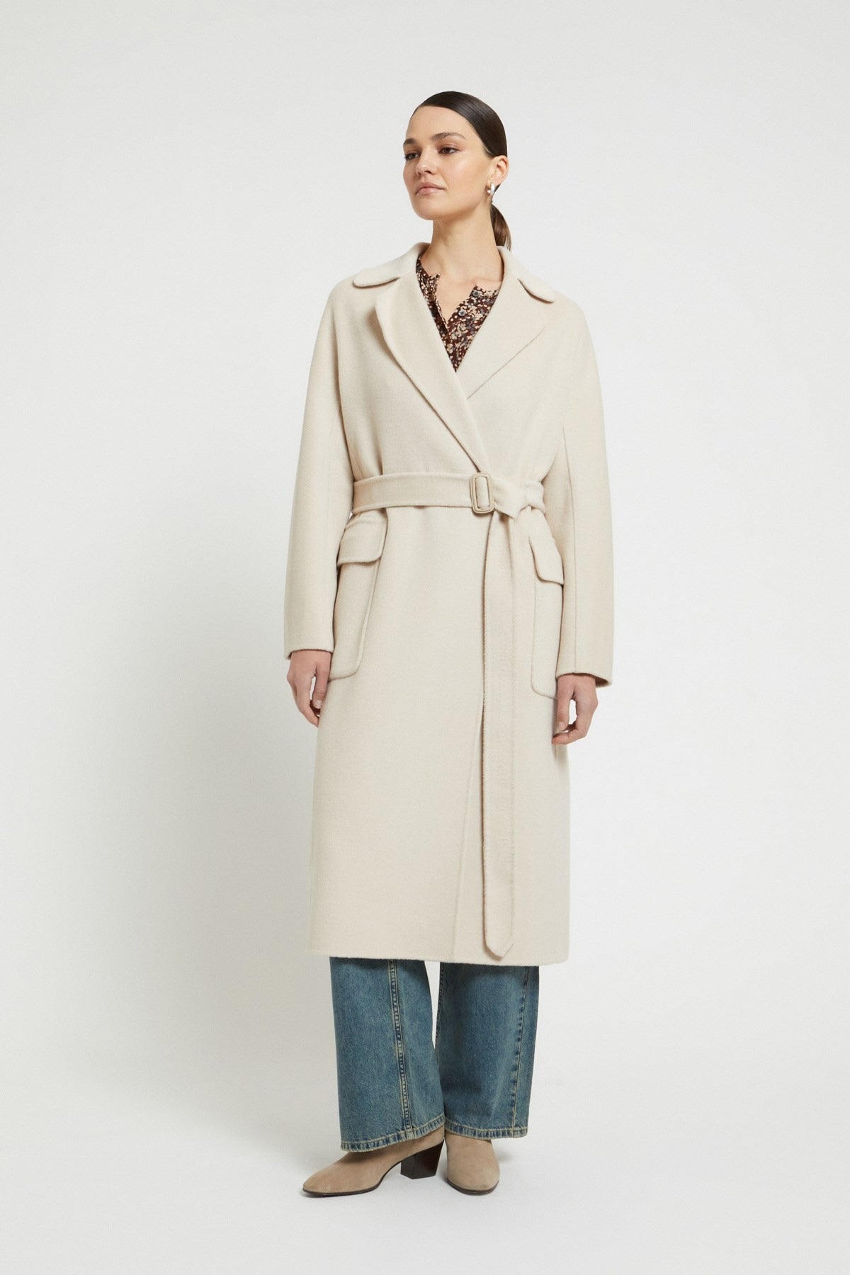 Ottod'ame Cappotto Lungo Double Beige Donna - 1