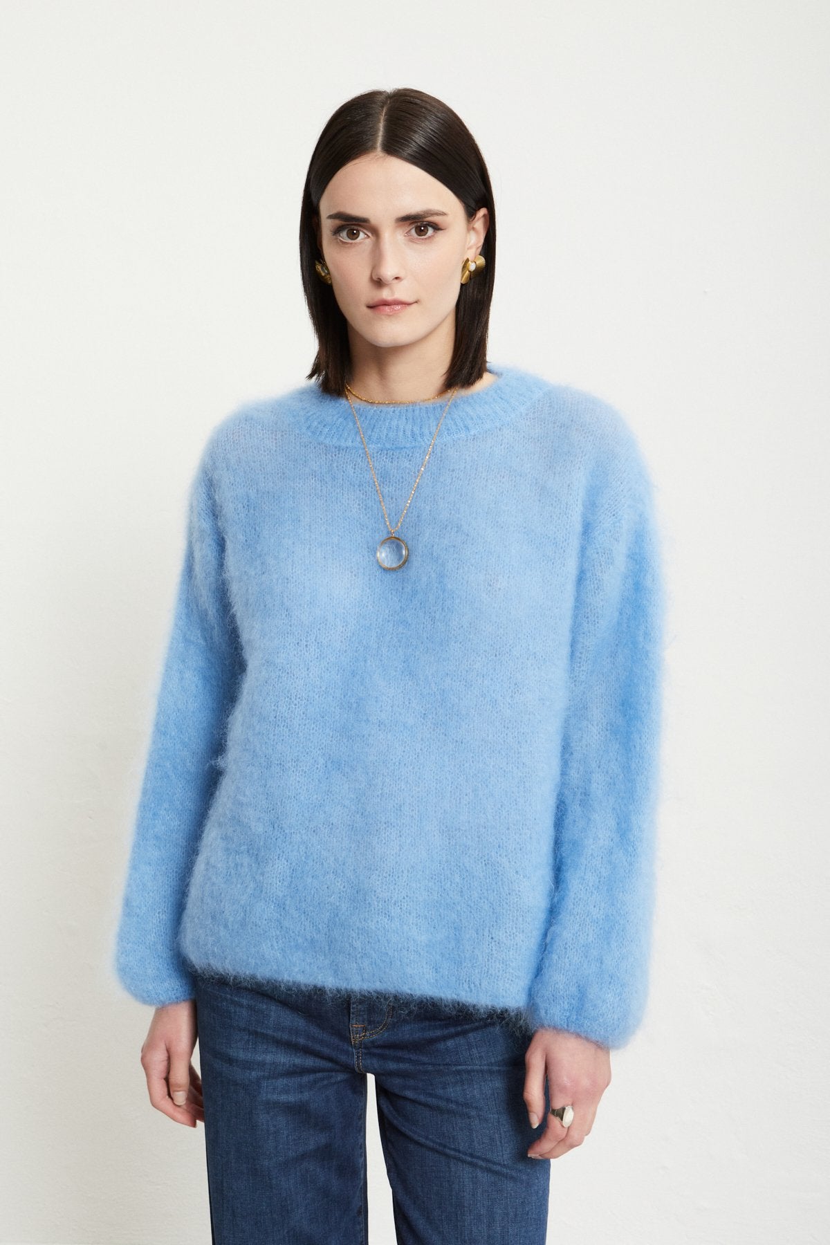 Ottod'ame Pull Girocollo In Mohair Donna - 1