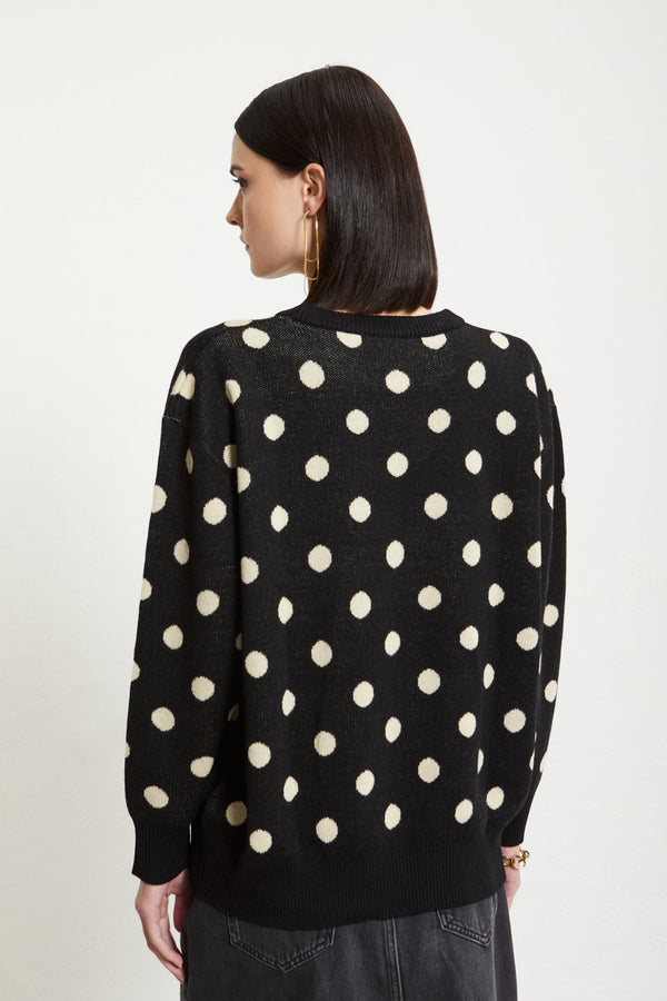 Ottod'ame Pull A Pois Naturale Donna - 3