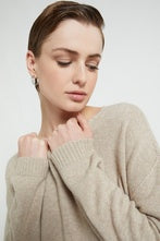 Ottod'ame Pull Girocollo Misto Lana Marrone Donna - 3