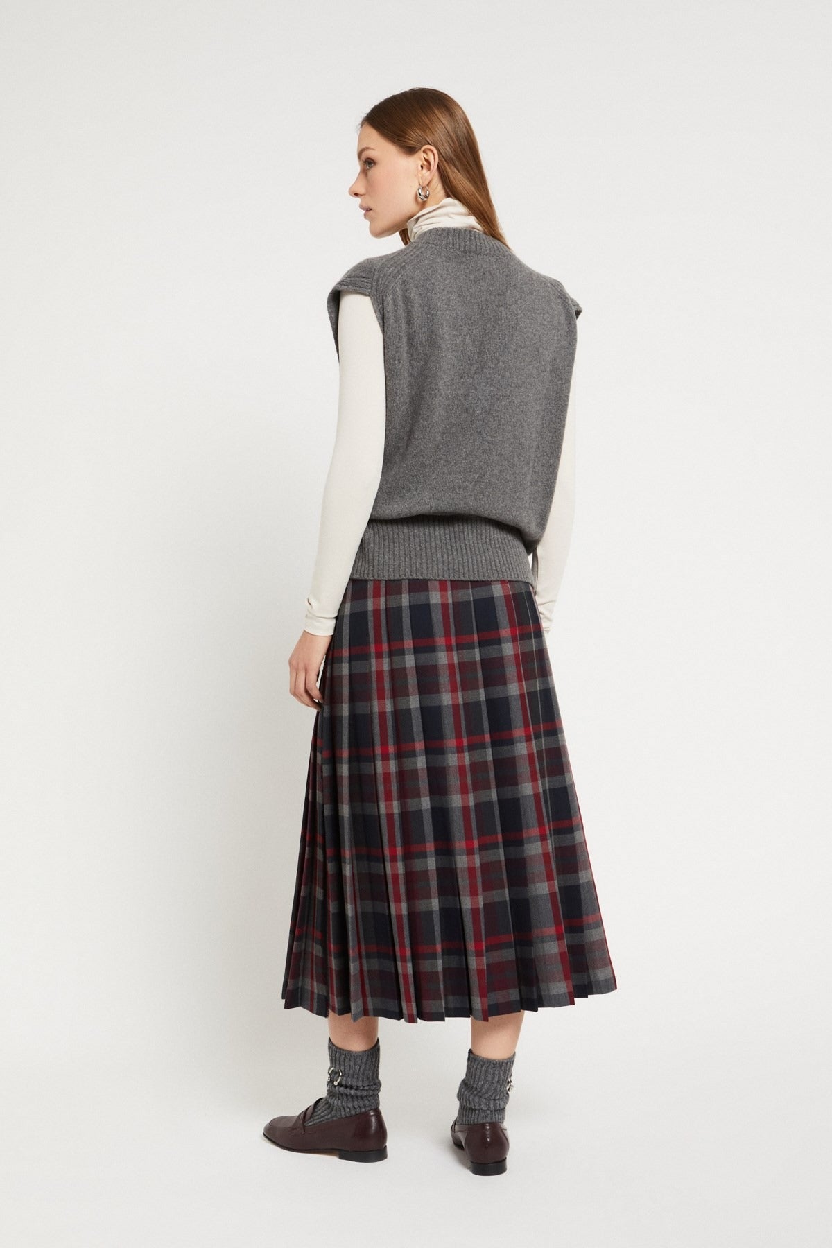 Ottod'ame Gonna Kilt Longuette Naturale Donna - 2