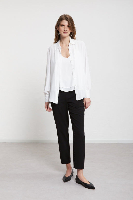 Ottod'ame Pantalone Sigaretta Nero Donna