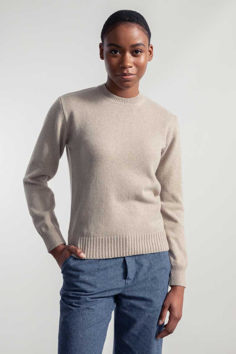 Rifo' Maglia Cashmere Rigenerato Marrone Donna - 2