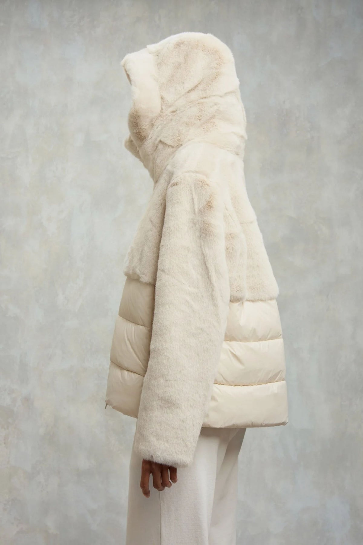 Blauer Piumino Maniche Ecopelle Donna - 2