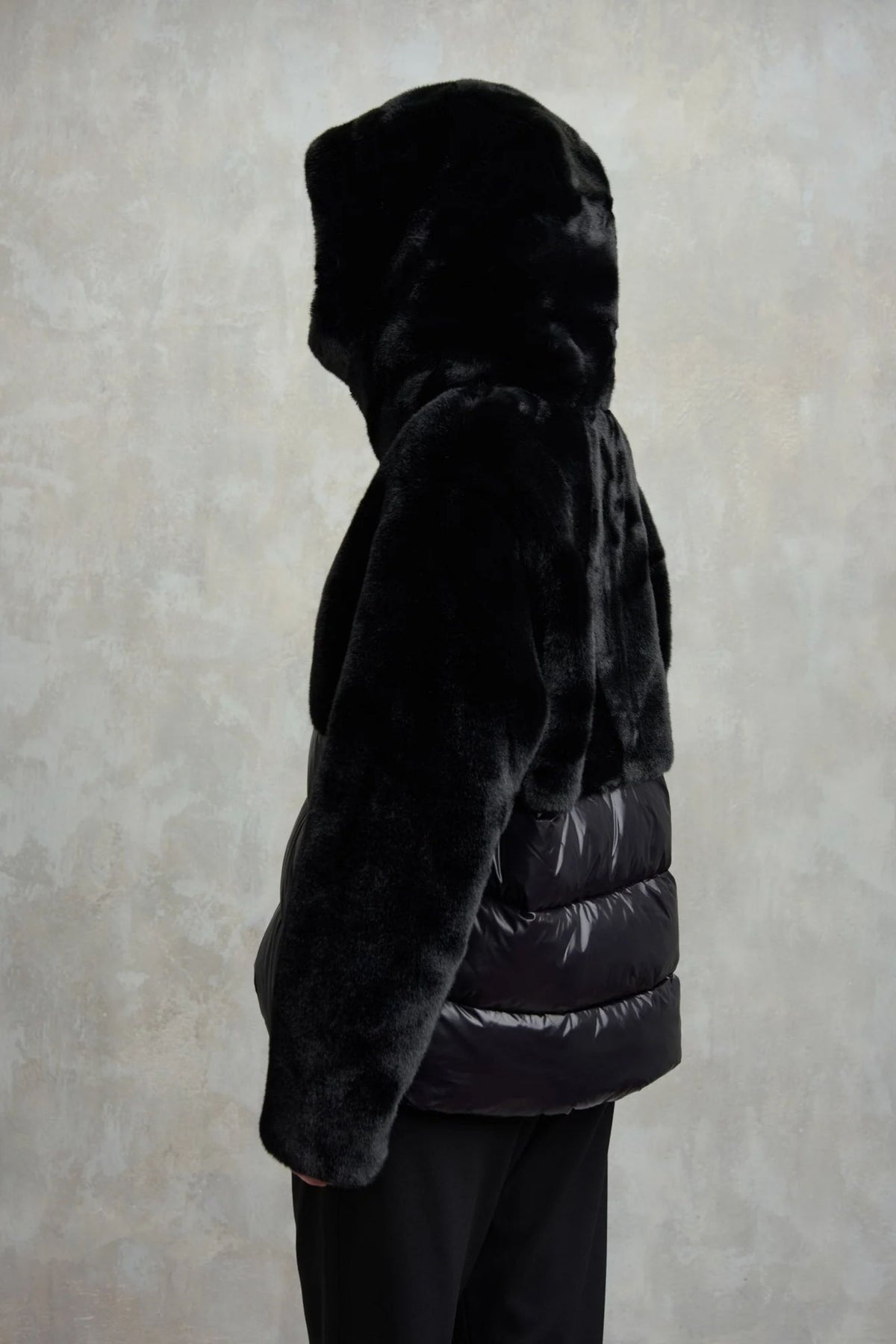 Blauer Piumino Maniche Ecopelle Donna - 2