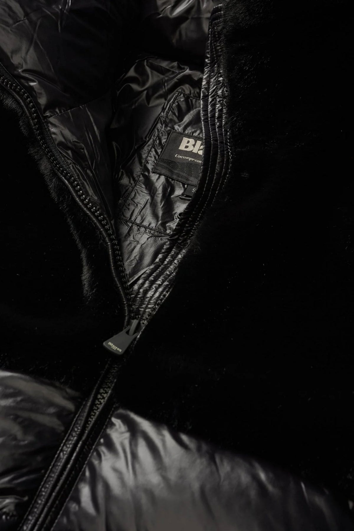 Blauer Piumino Maniche Ecopelle Donna - 3