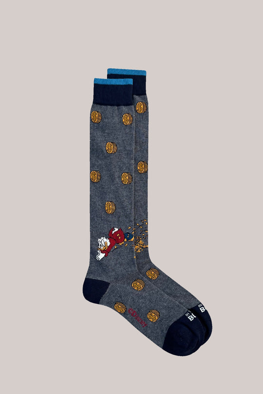 In The Box Calza Zio Paperone Dollar Grigio Uomo