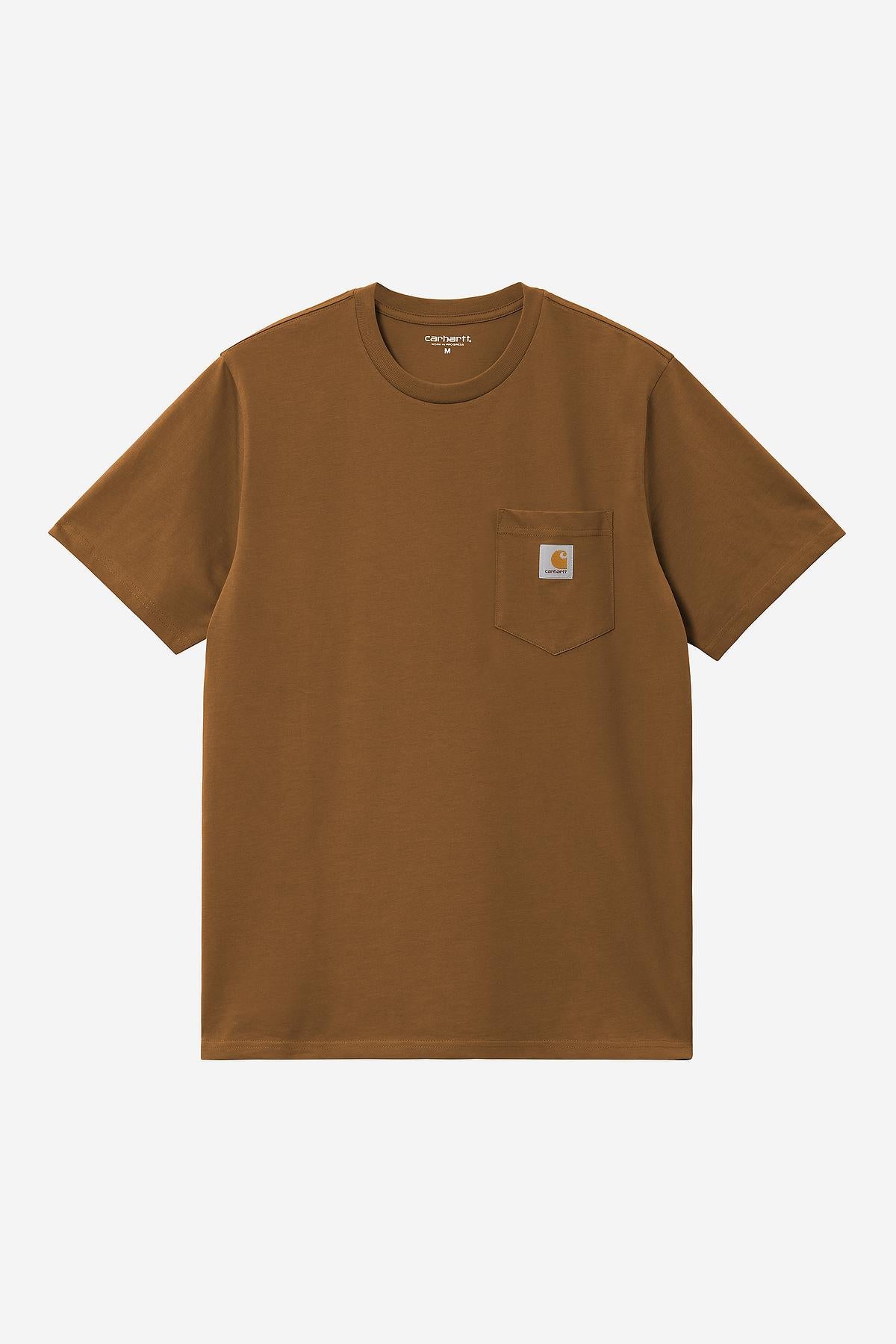 Carhartt Wip Pocket T-shirt Cotton Marrone Uomo - 1