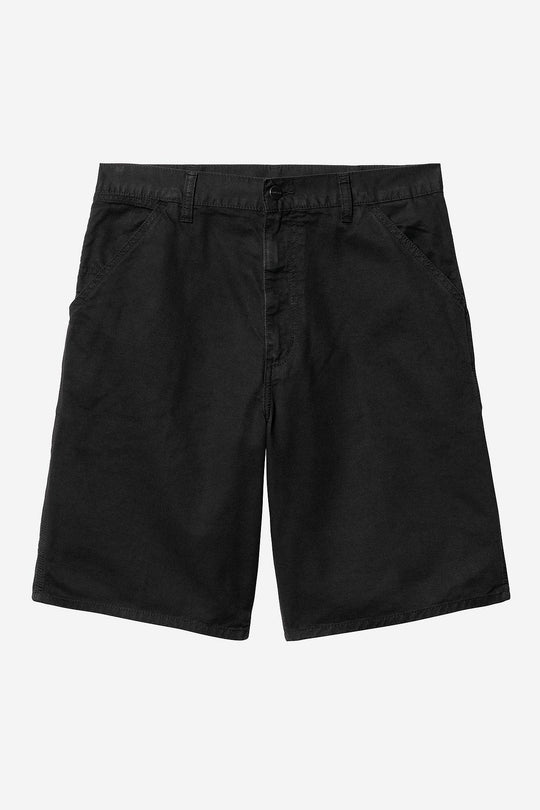Carhartt Wip Single Knee Short Cotton Nero Uomo