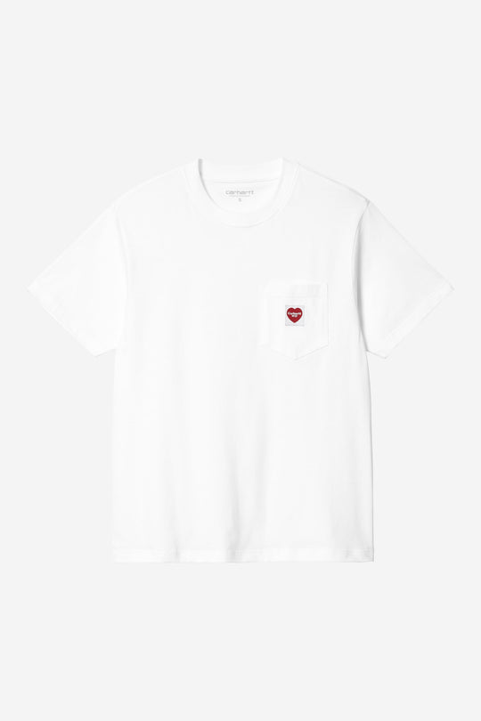 Carhartt Wip Pocket Heart T-shirt Bianco Donna