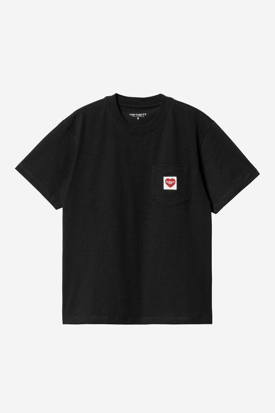 Carhartt Wip Pocket Heart T-shirt Nero Donna