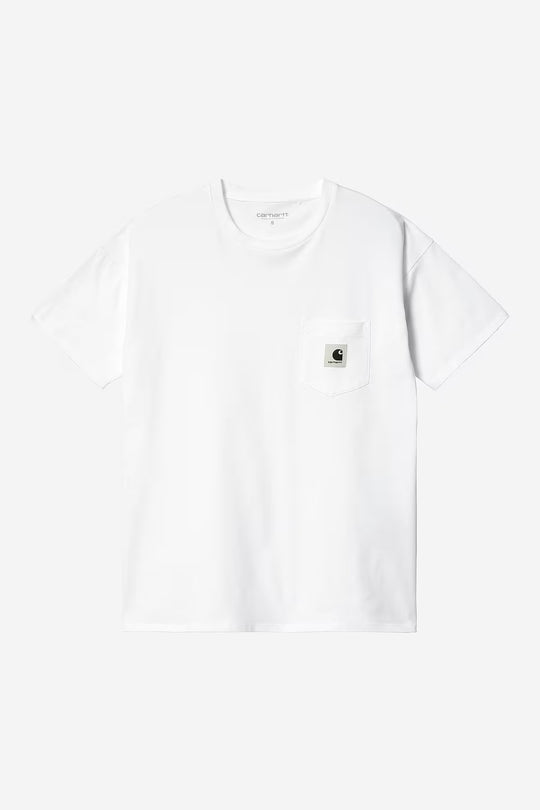 Carhartt Wip Pocket T-shirt Organic Cotton Bianco Donna