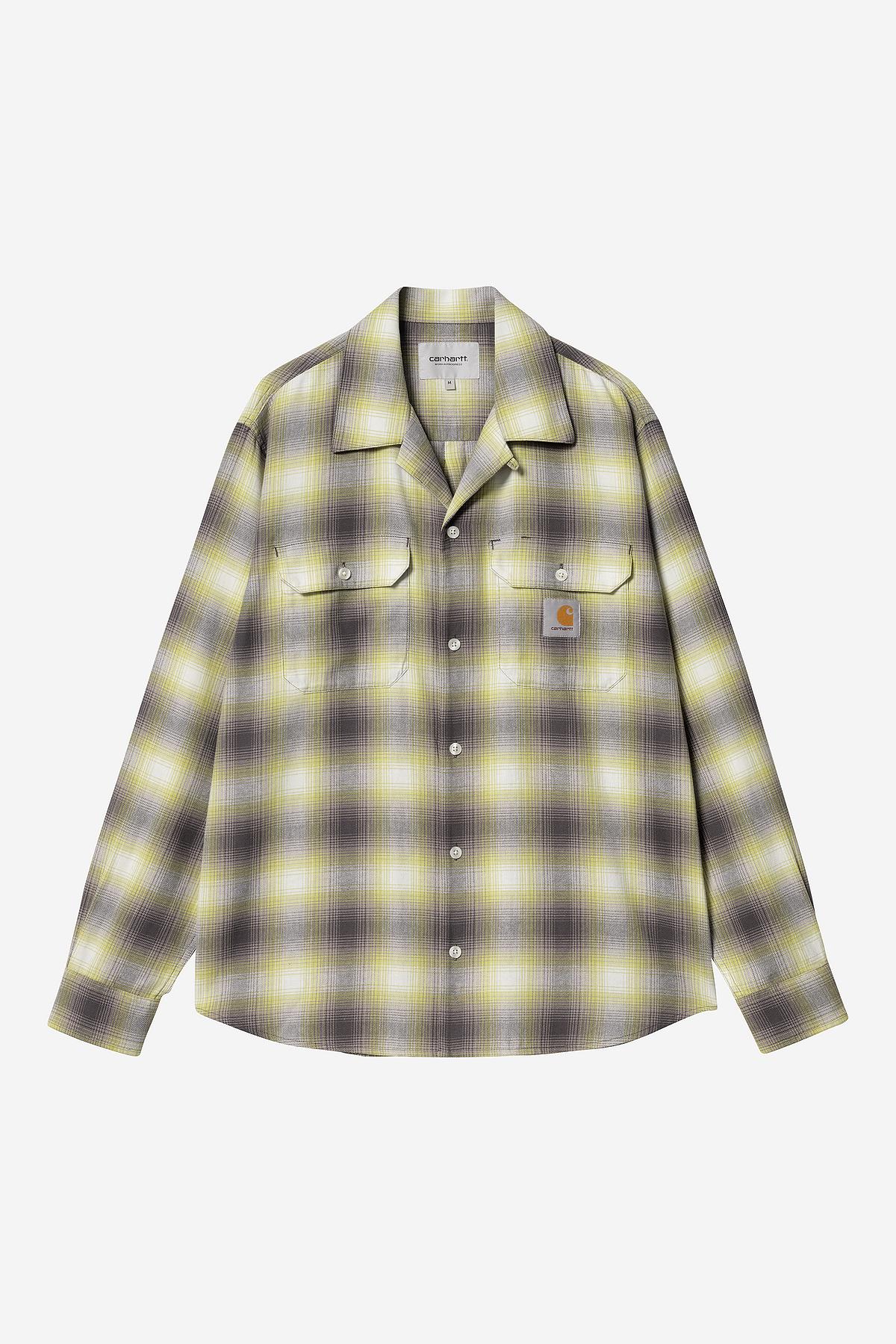 Carhartt Wip Blanchard Shirt Cotton Verde Uomo - 1